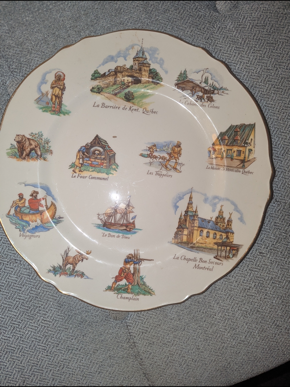 Royal Winton Canadian Landmark Plate